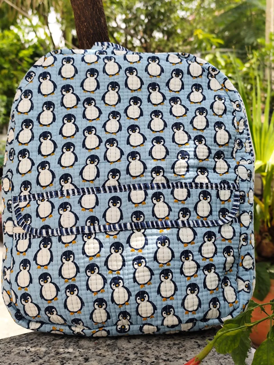 Penguin Parade Quilted Kids Backpack original product photograph
