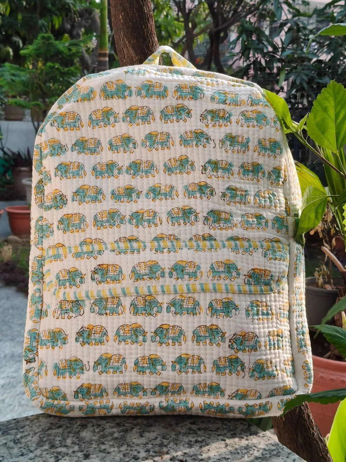 Kids Backpacks collection in a Jaipur-inspired home