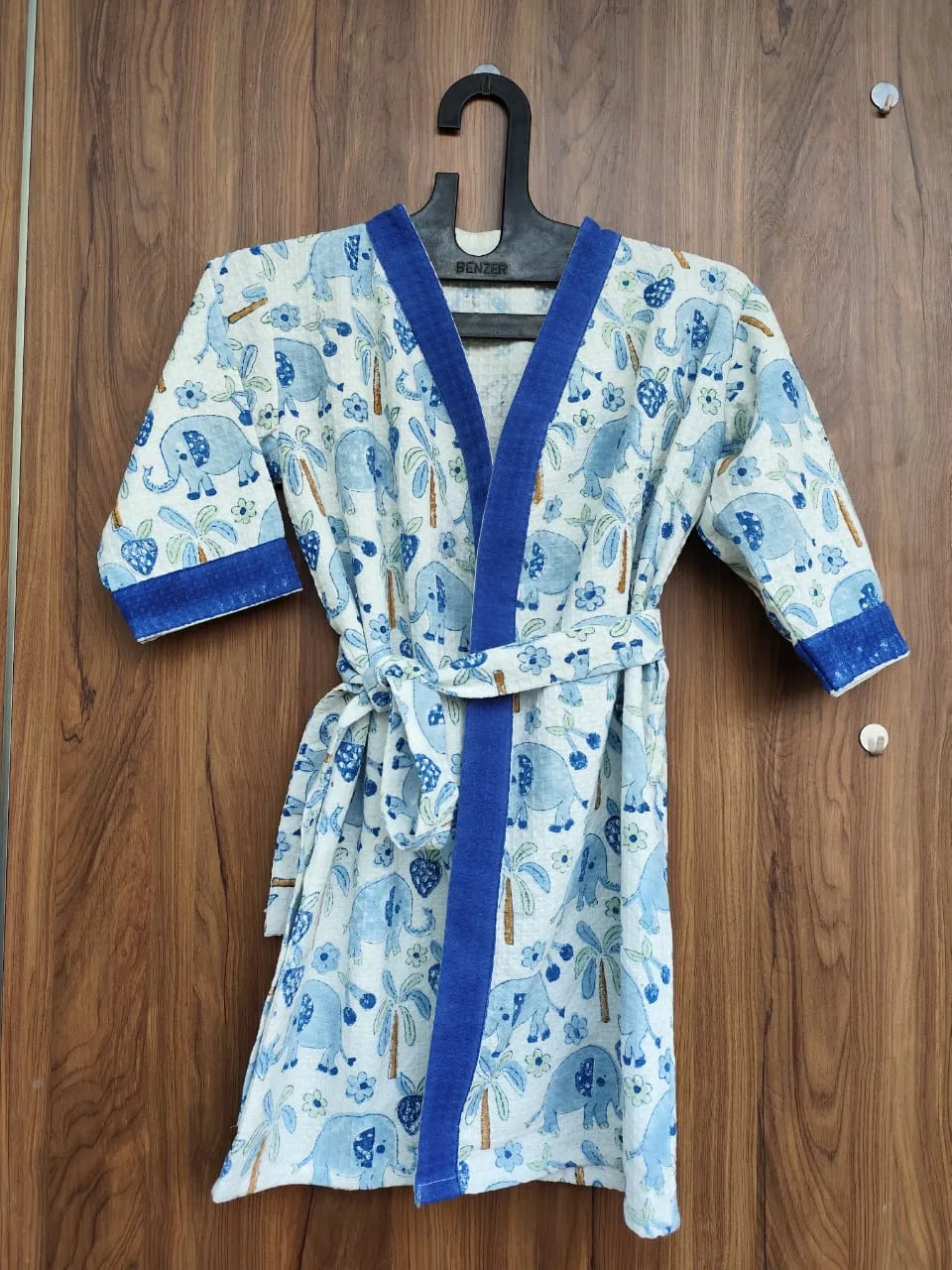 Blue Elephant Grove Kids Waffle Bathrobe original product photograph