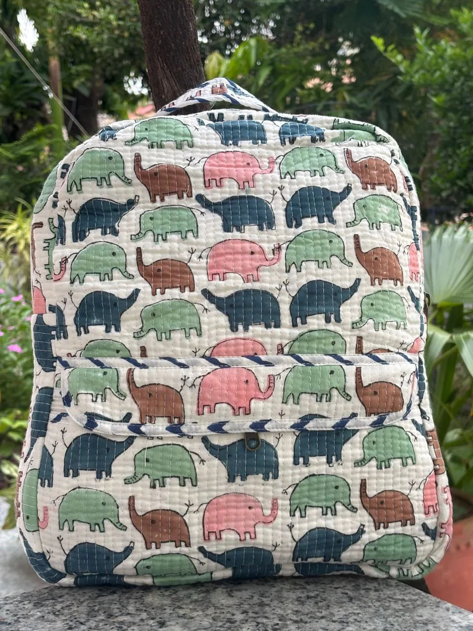 Little Elephant Stroll Quilted Kids Backpack original product photograph