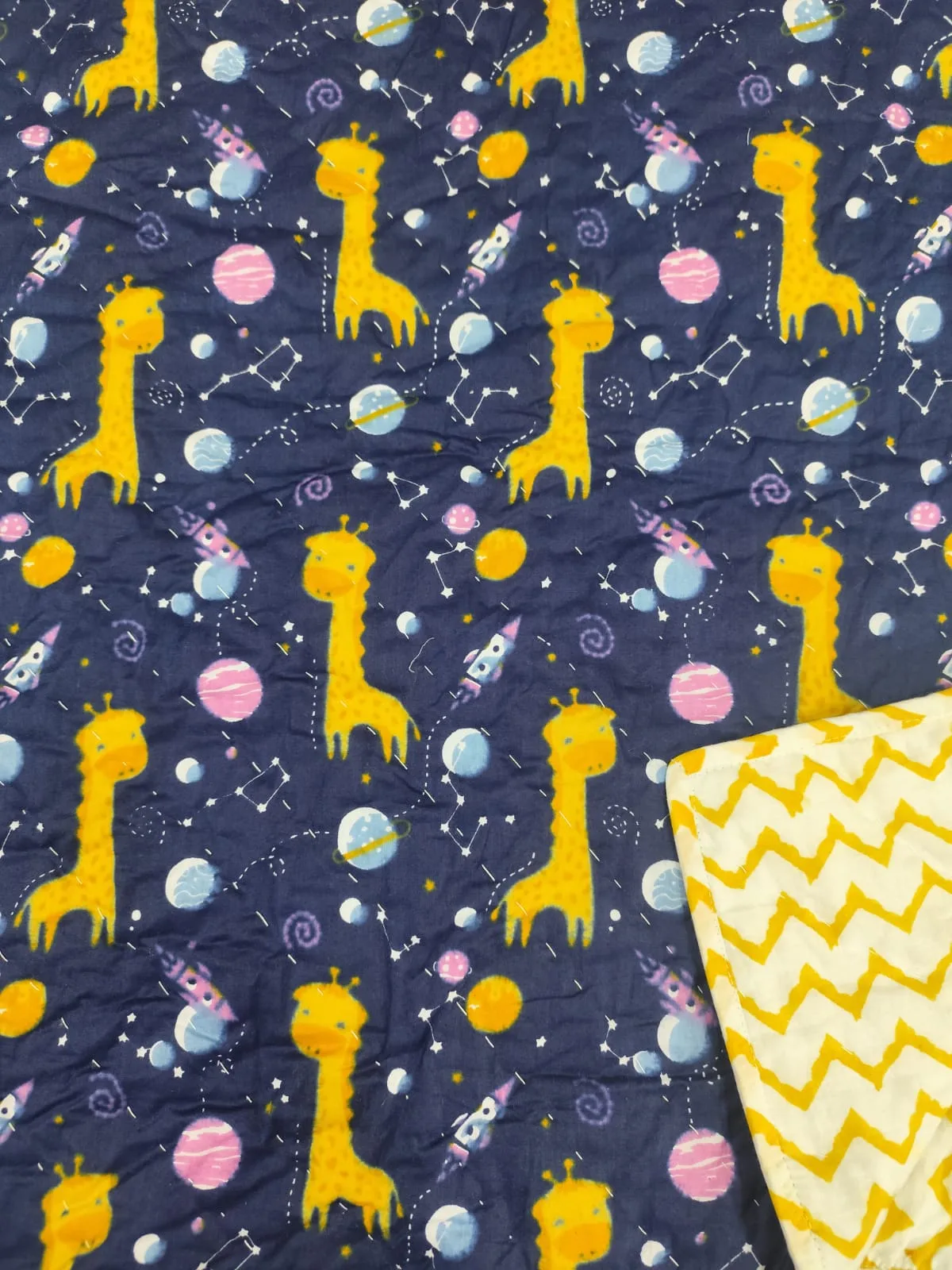 Navy Giraffe Trail Kids Dohar original product photograph