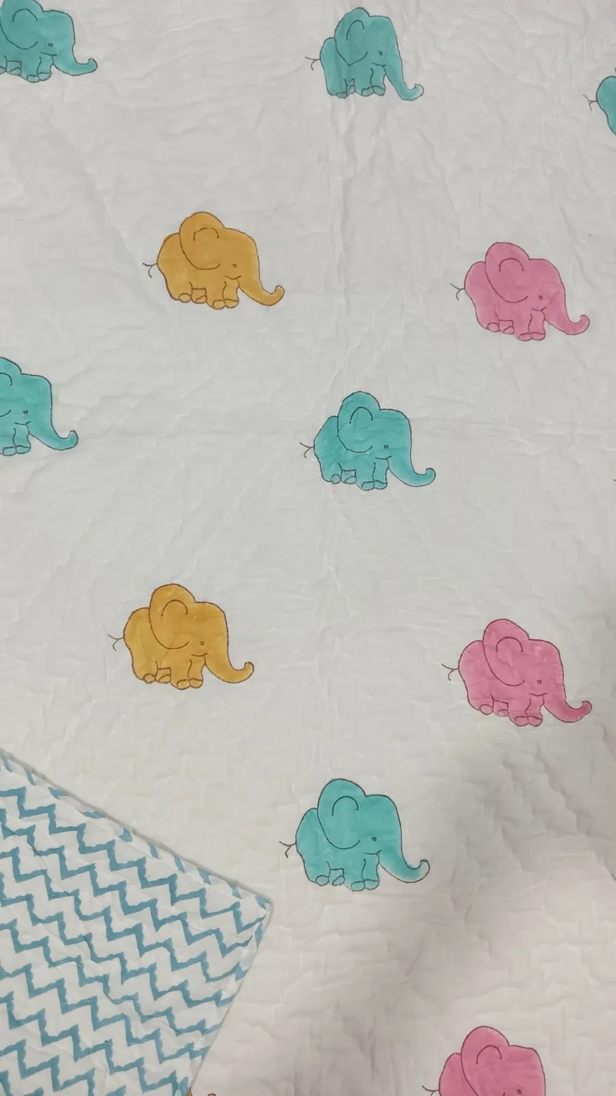 Pastel Elephant Dreams Kids Dohar original product photograph
