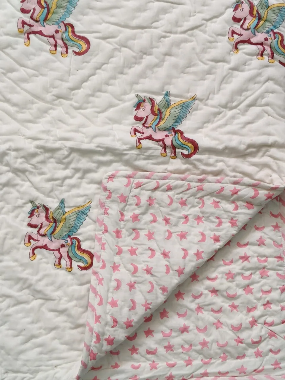 Pink Unicorn Meadow Kids Dohar original product photograph